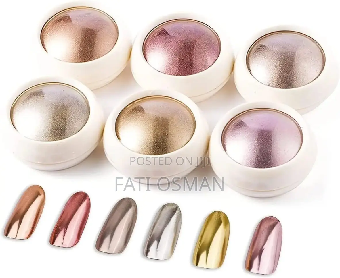 1set Holographic Chrome Nail Glitter Shiny