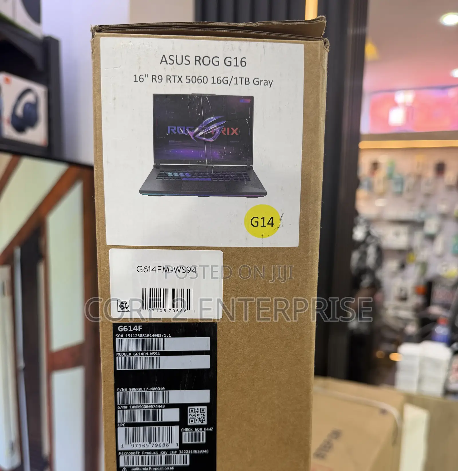 New Laptop Asus ROG Strix G16 G614 16GB AMD Ryzen 9 SSD 1T