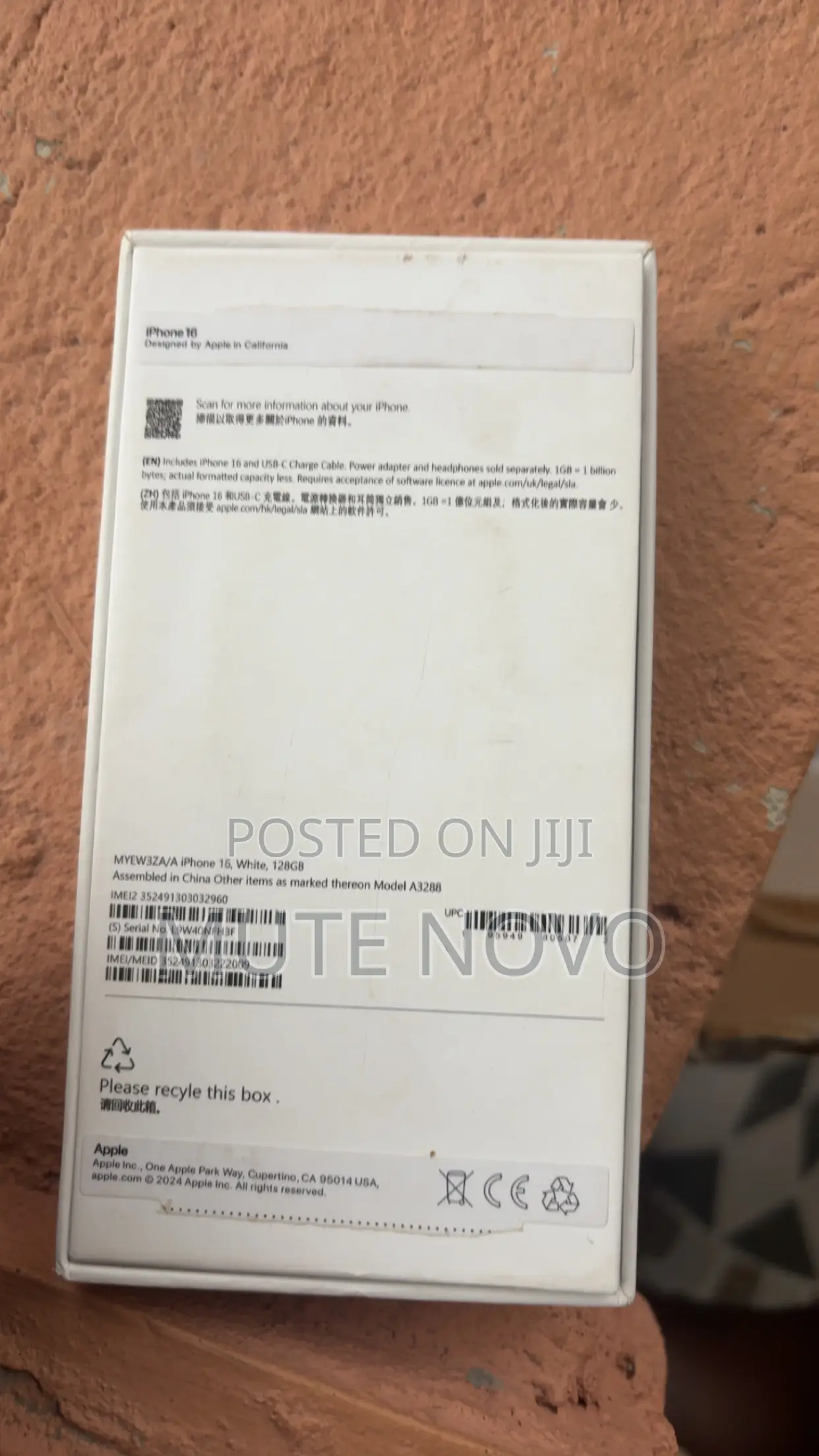 Apple iPhone 16 128 GB White