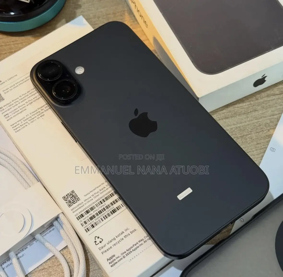 New Apple iPhone 16 Plus 128 GB Black