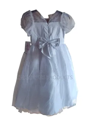 Bonnie Jean Girls Applique Detail White Lace Dress - 8 and 9 Years
