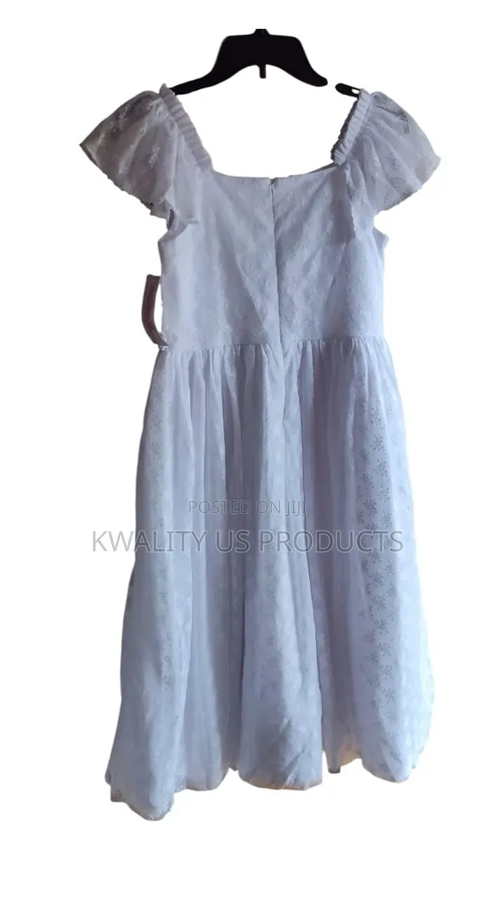 Bonnie Jean Girls Beaded Lace White Dress - 14 and 15 Years