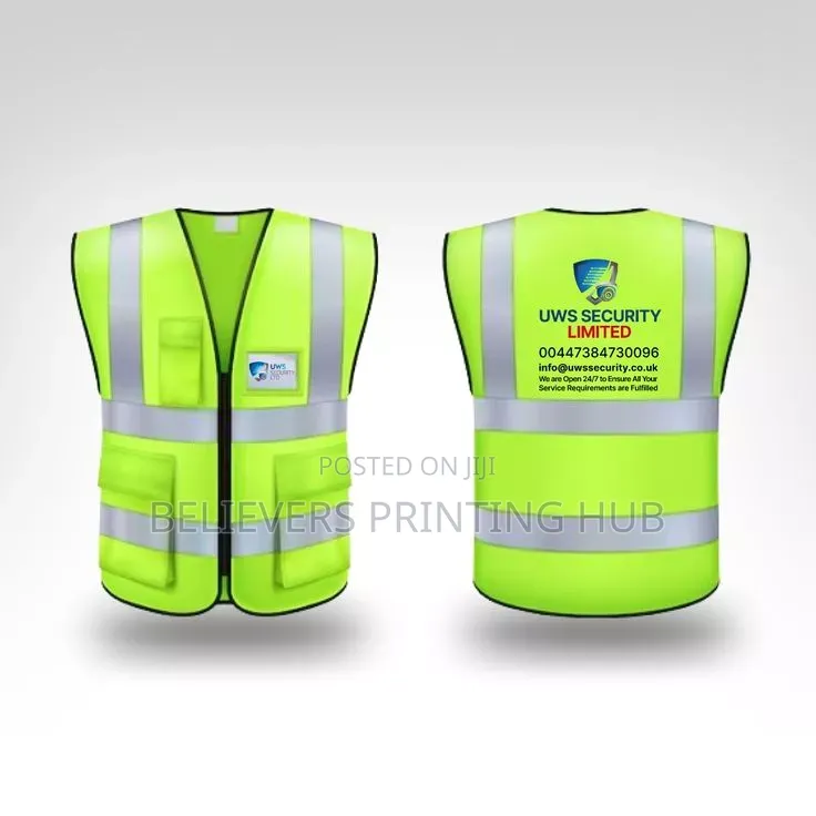 Quality Reflector Vest Printing