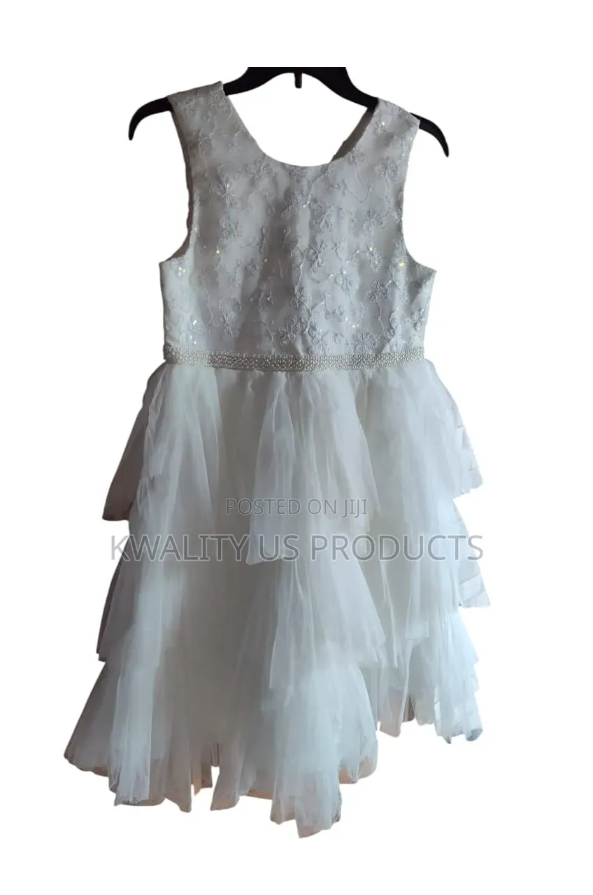 Bonnie Jean Girls Floral Beaded Lace Dress - W5 and 16 Years