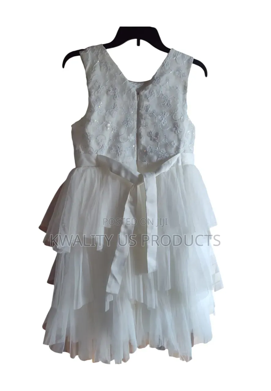 Bonnie Jean Girls Floral Beaded Lace Dress - W5 and 16 Years