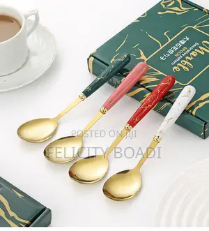 Simple 6 Set Tea Spoons for Drinks and Desserts