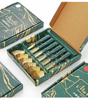 Simple 6 Set Tea Spoons for Drinks and Desserts