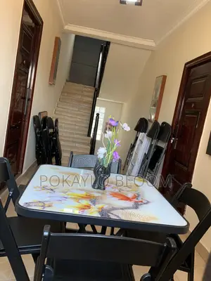 80x80 Cm Table Set Modern Glass Aesthetics Folding Features.