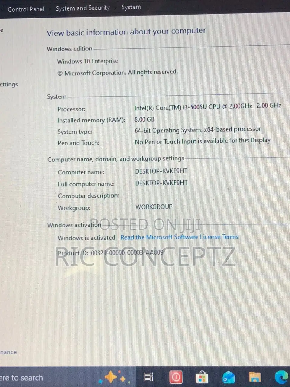 Laptop Dell Inspiron 15 8GB Intel Core i3 HDD 256GB