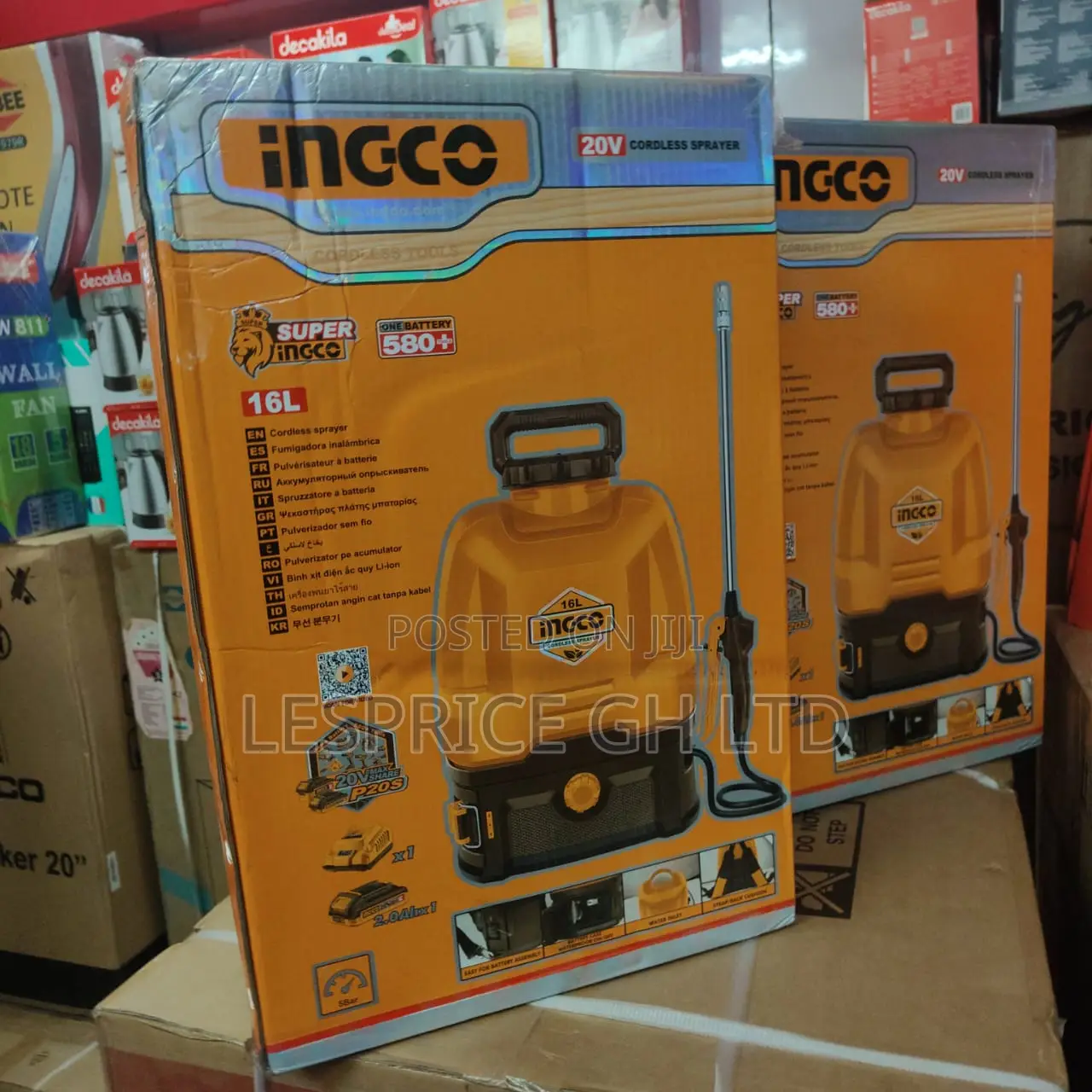 Top Rated 20v Cordless Knapsack Sprayer With 16l Tank From Ingco
