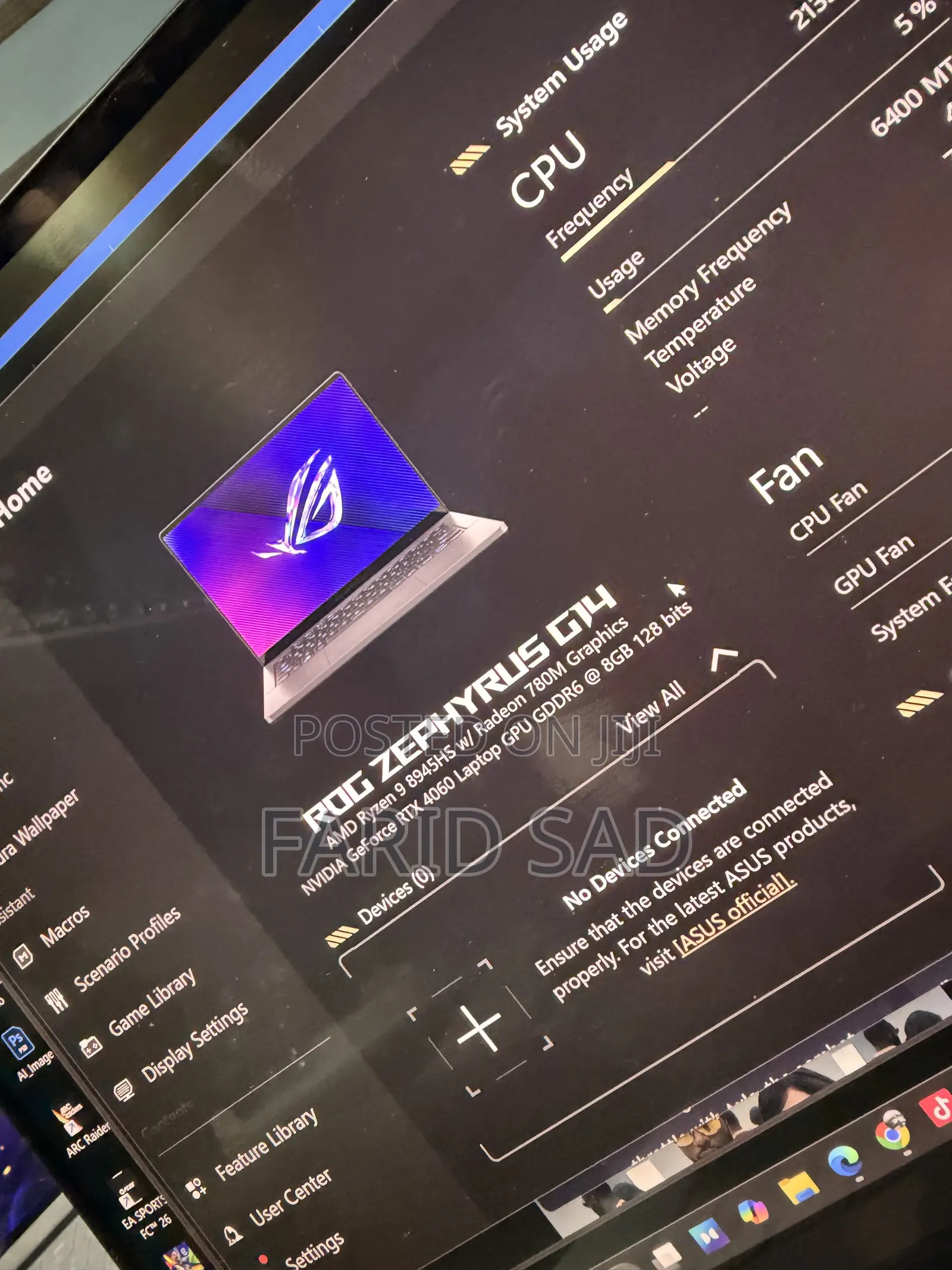 Laptop Asus ROG Zephyrus G14 16GB AMD Ryzen 9 SSD 1T