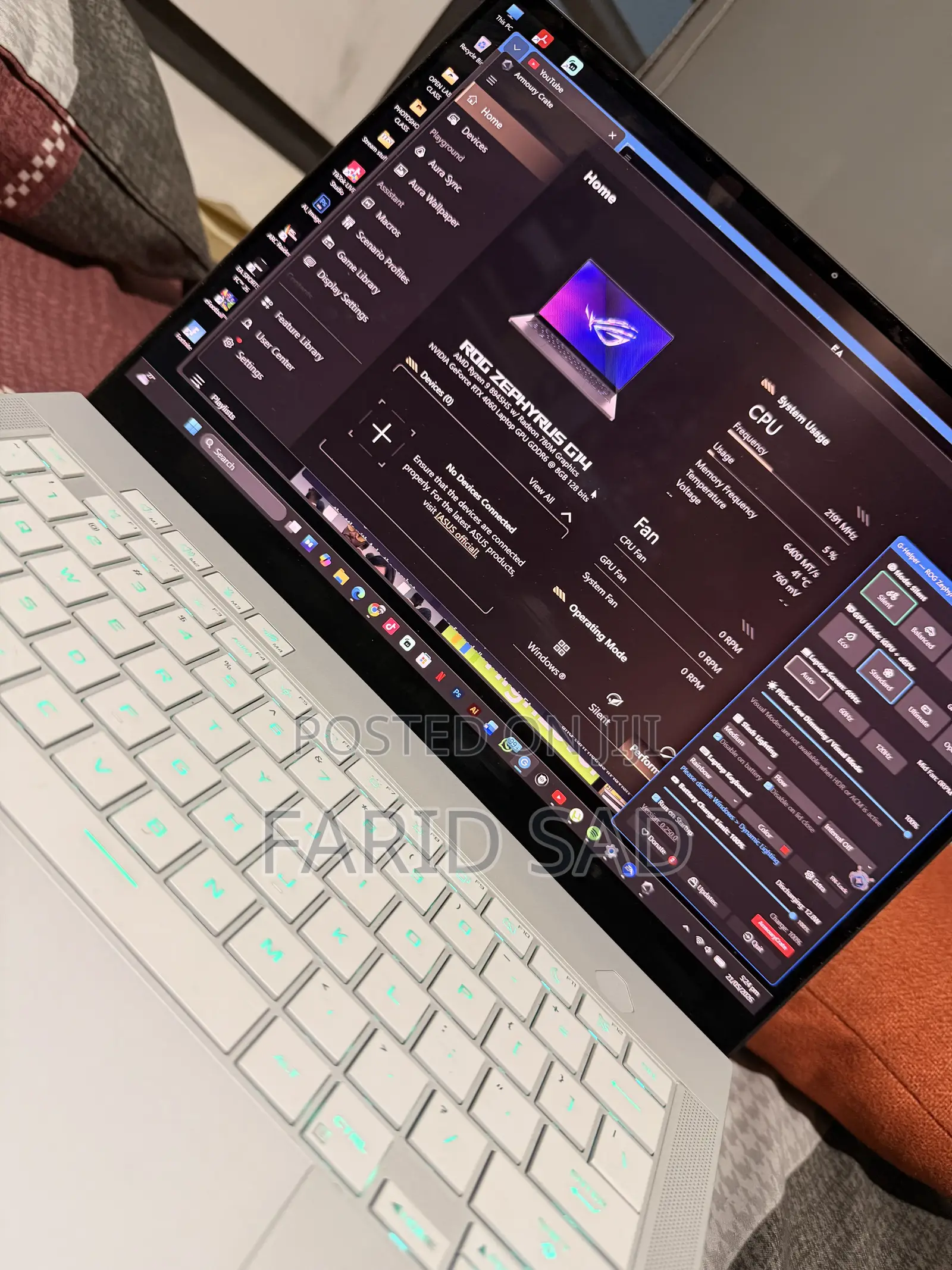 Laptop Asus ROG Zephyrus G14 16GB AMD Ryzen 9 SSD 1T