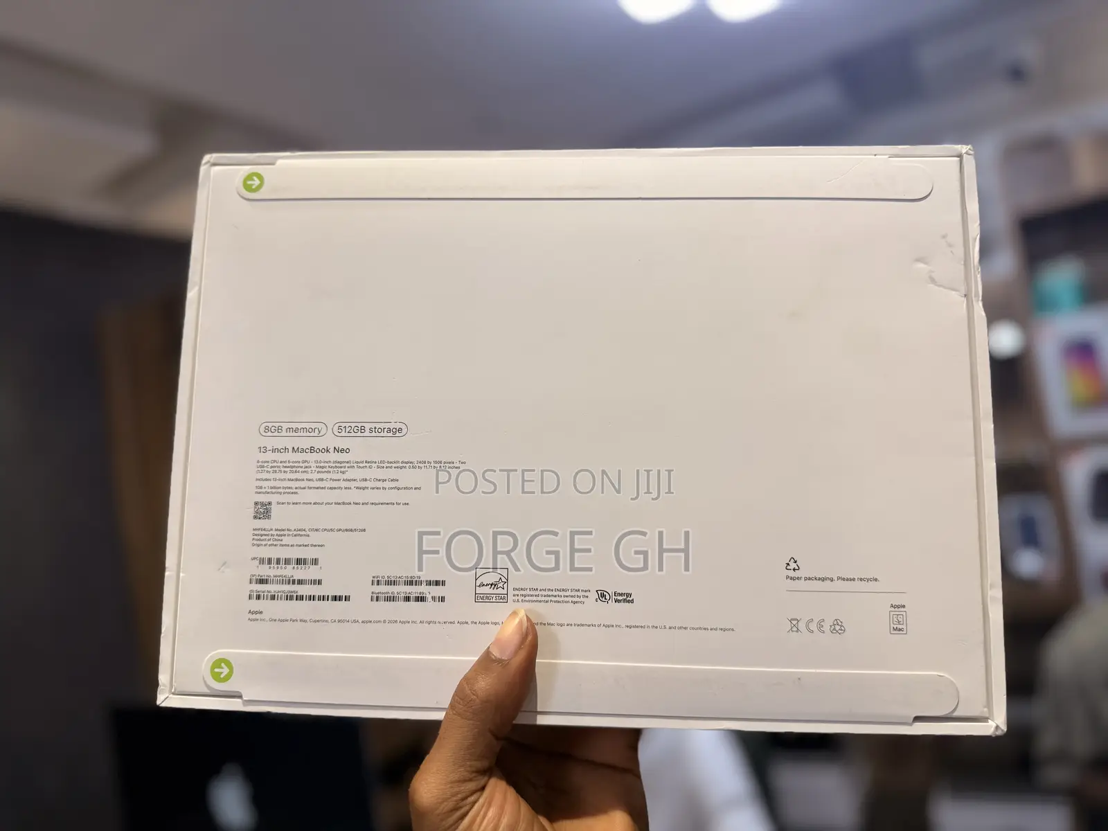 New Laptop Apple MacBook Neo 2026 8GB SSD 512GB