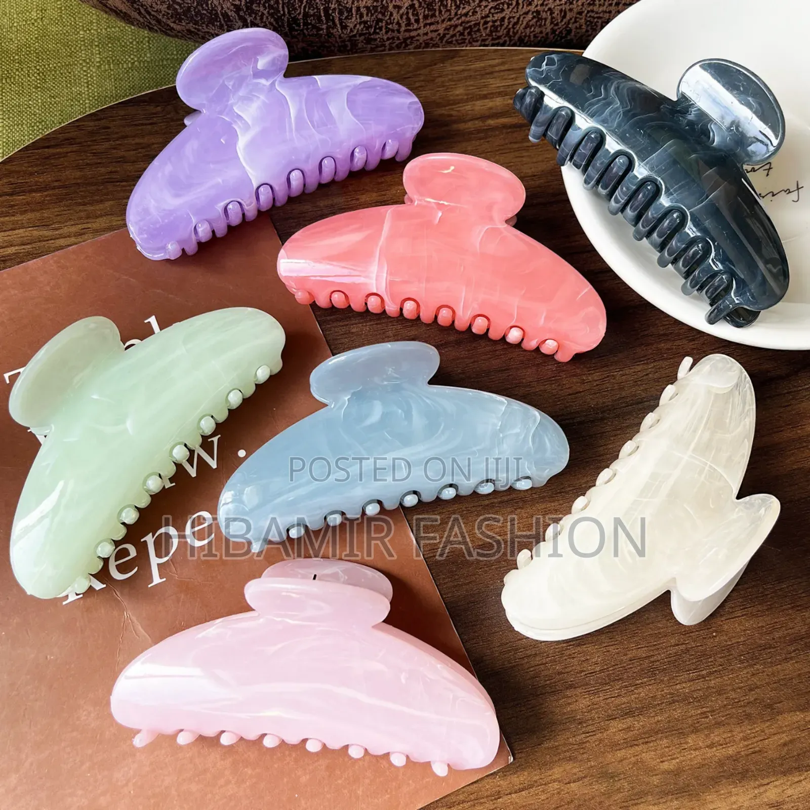 Rose Fabrics Hair Claw Clip