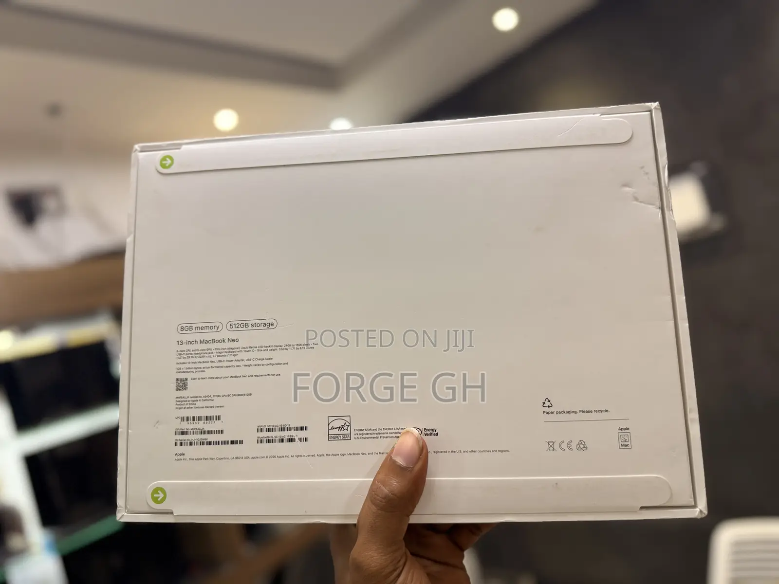 New Laptop Apple MacBook Neo 2026 8GB SSD 512GB