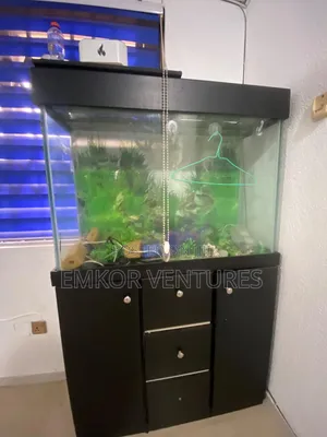 Large Aquarium Fish Tank With Cabinet Stand
