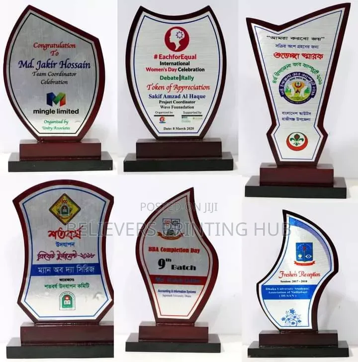 Customizing and Selling of Award Plaques