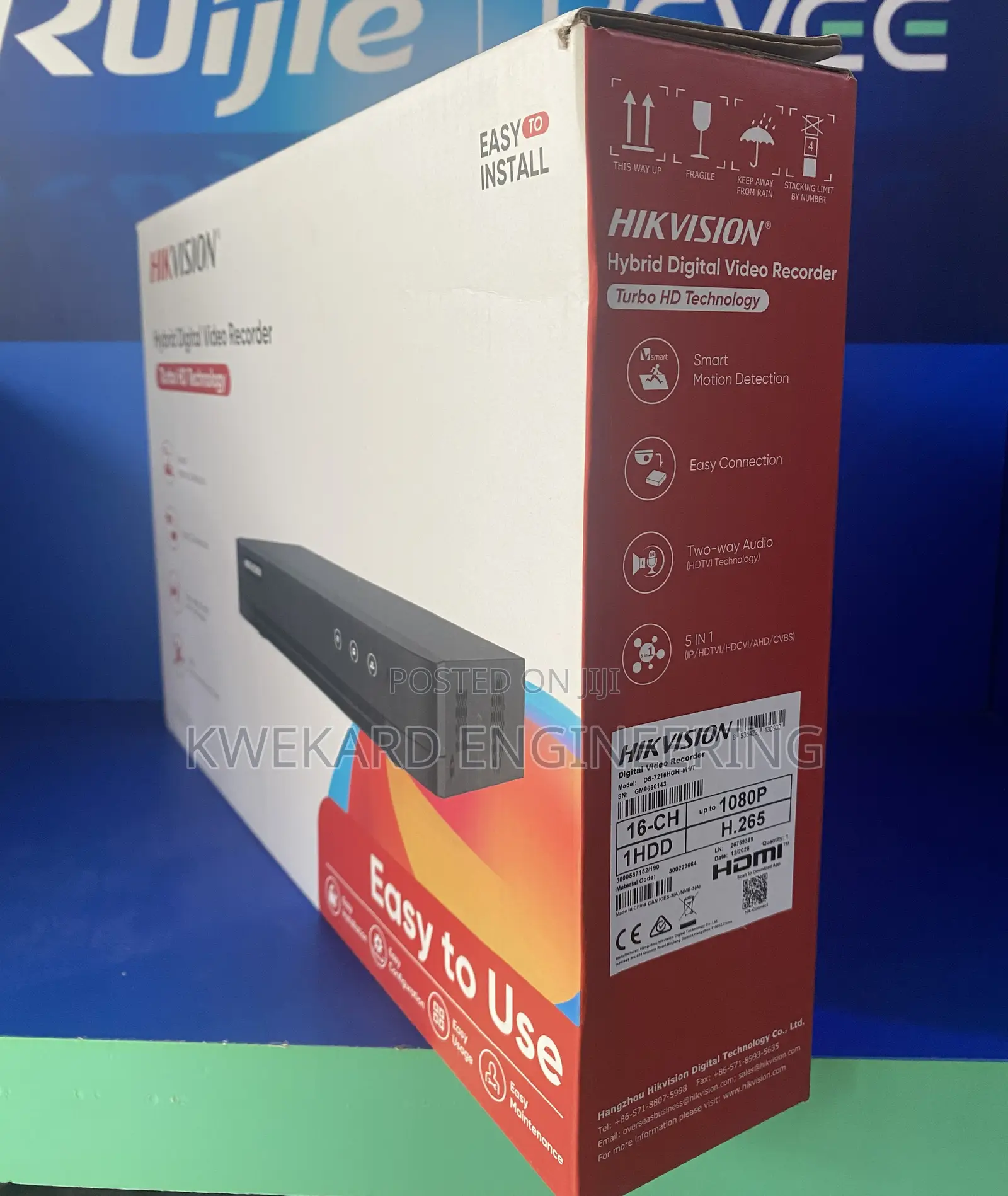 Hikvision Ds-7216hghi-m1/T Hybrid Digital Video Recorder