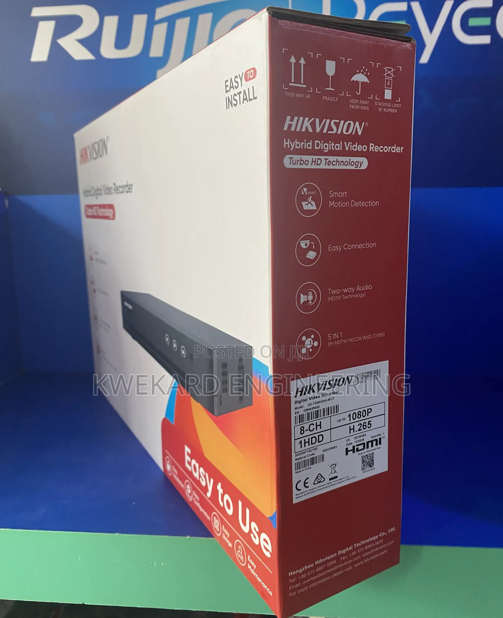 Hikvision Ds-7208hghi-M1/T 8-Channel Turbo Hd Digital Video Recorder
