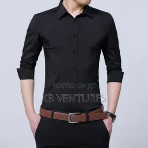 2 Set Long Sleeves Shirt - Black and Blue