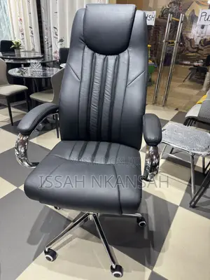 Black Leather High Back Office Chairs