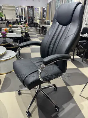 Black Leather High Back Office Chairs
