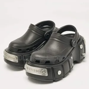 Balenciaga X Crocs Black Silver