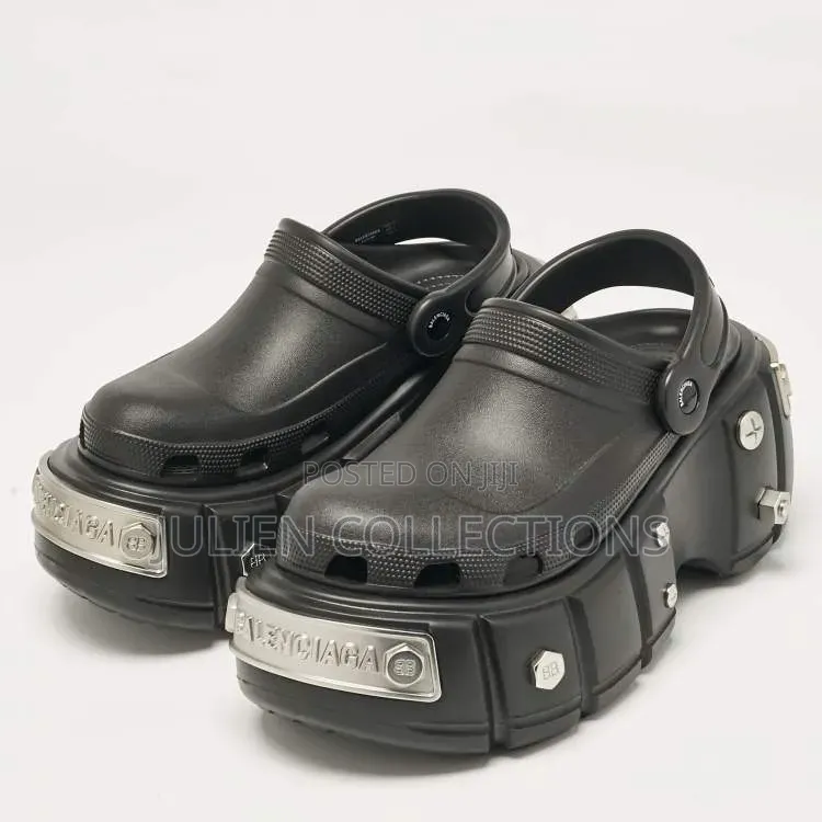 Balenciaga X Crocs Black Silver