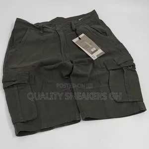 Khaki Side Pockets Shorts