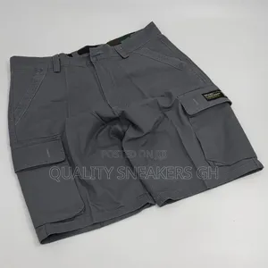 Khaki Side Pockets Shorts