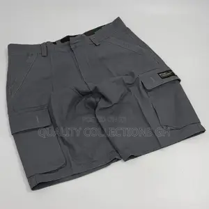 Khaki Side Pockets Shorts