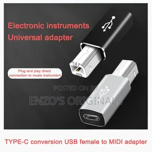 Usb-C Female to Usb Type B Printer Cable Midi Interface Piano Cable.