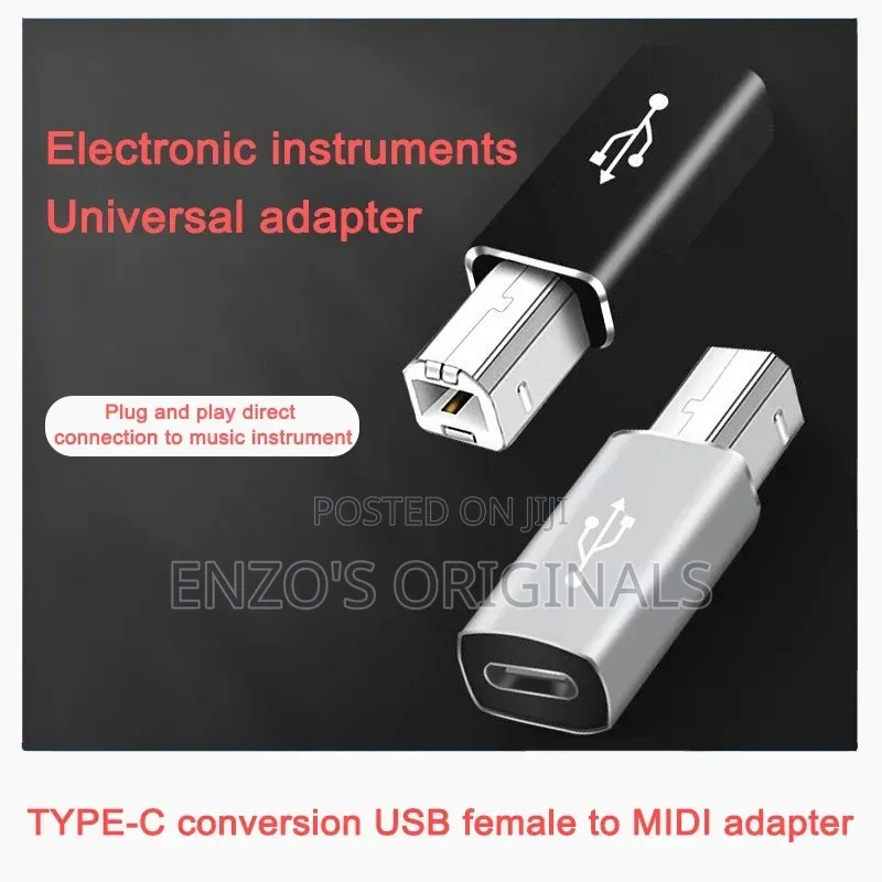 Usb-C Female to Usb Type B Printer Cable Midi Interface Piano Cable.