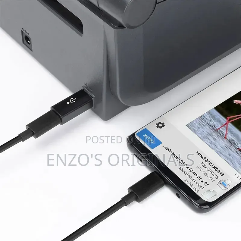 Usb-C Female to Usb Type B Printer Cable Midi Interface Piano Cable.