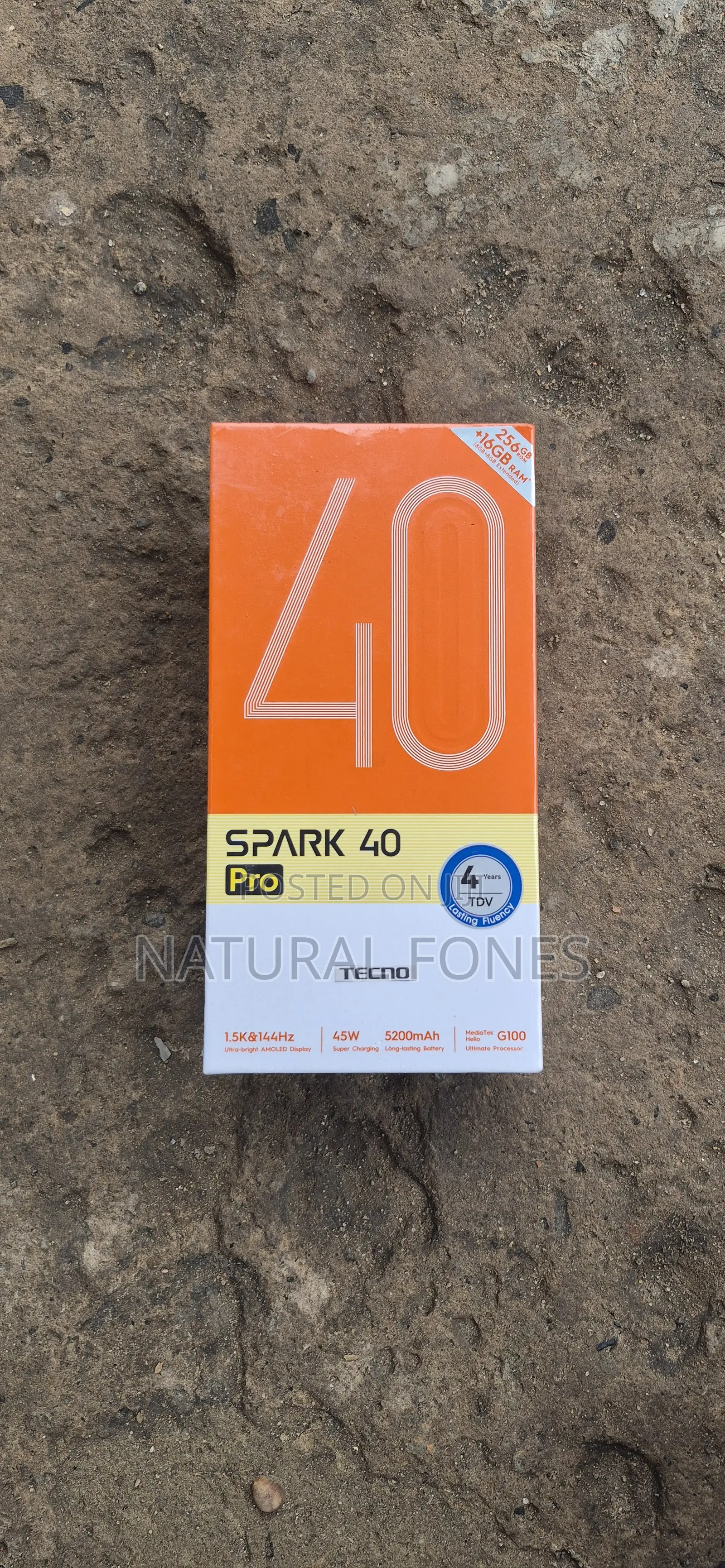 New Tecno Spark 40 Pro 256 GB Black