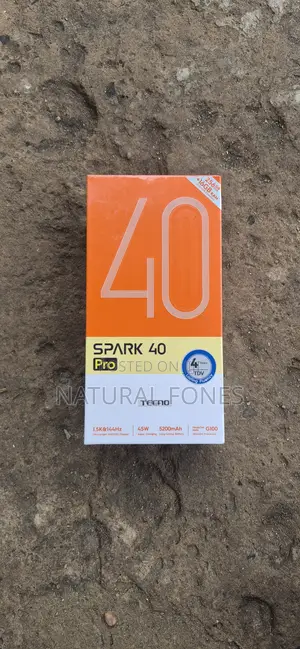 New Tecno Spark 40 Pro 256 GB Black