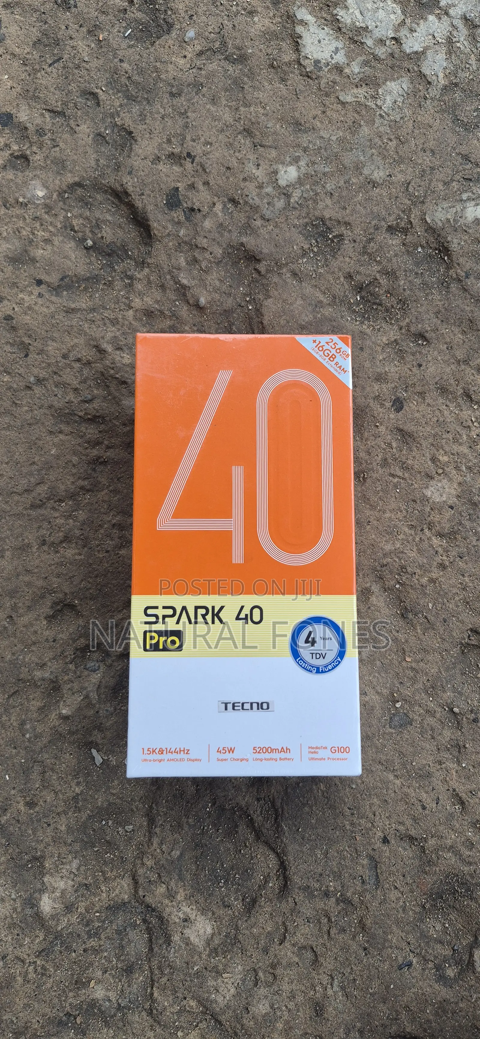 New Tecno Spark 40 Pro 256 GB Black