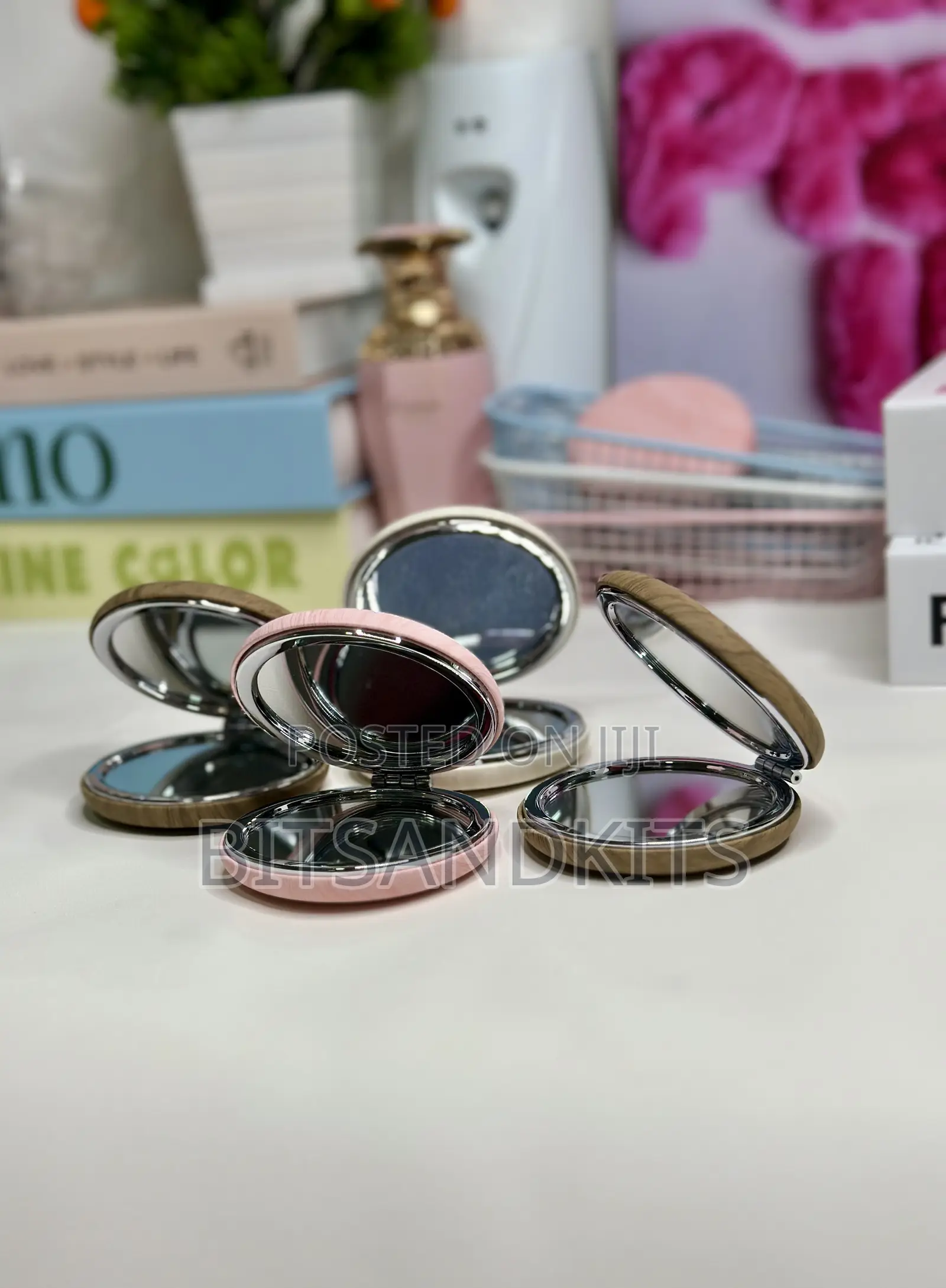 Compact Mirrors (Double Sided- Macaron Inspired Design)