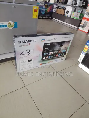 Nasco 43-Inch Sleek Frameless Smart Led Tv – Android Google Tv Os