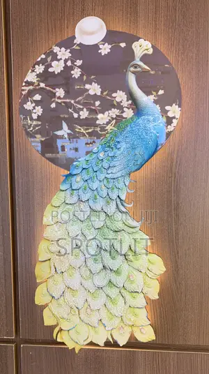 Modern Luxury Led Peacock Wall Art Piece
