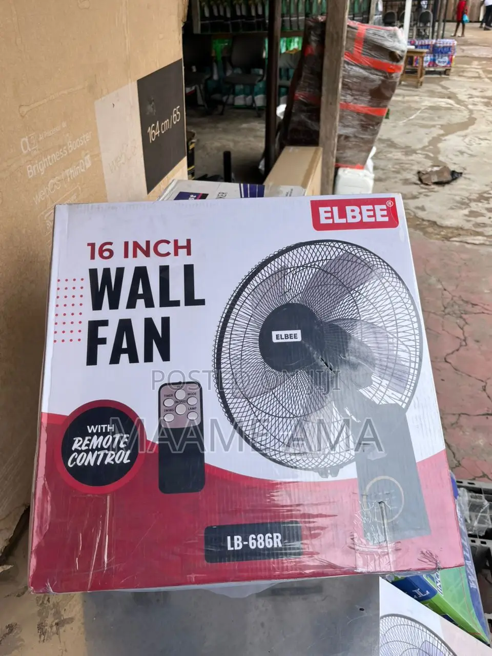 Elbee 16" Wall Fan With Remote Control