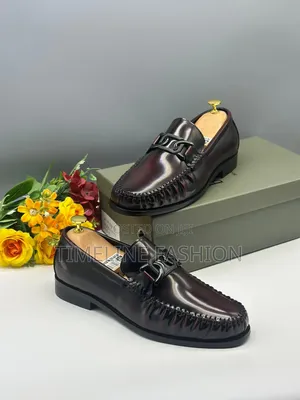 Wine Colour Berluti Executive Men's Mirror Leather Shoes