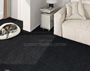 Black Woolen Carpet