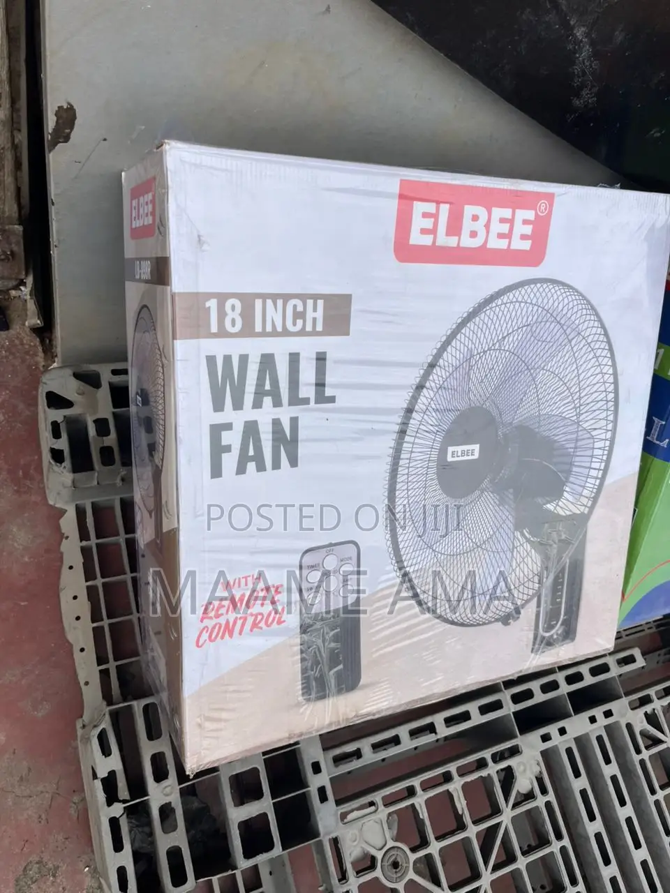 Highly Effecient Elbee 18" Remote Wall Fan