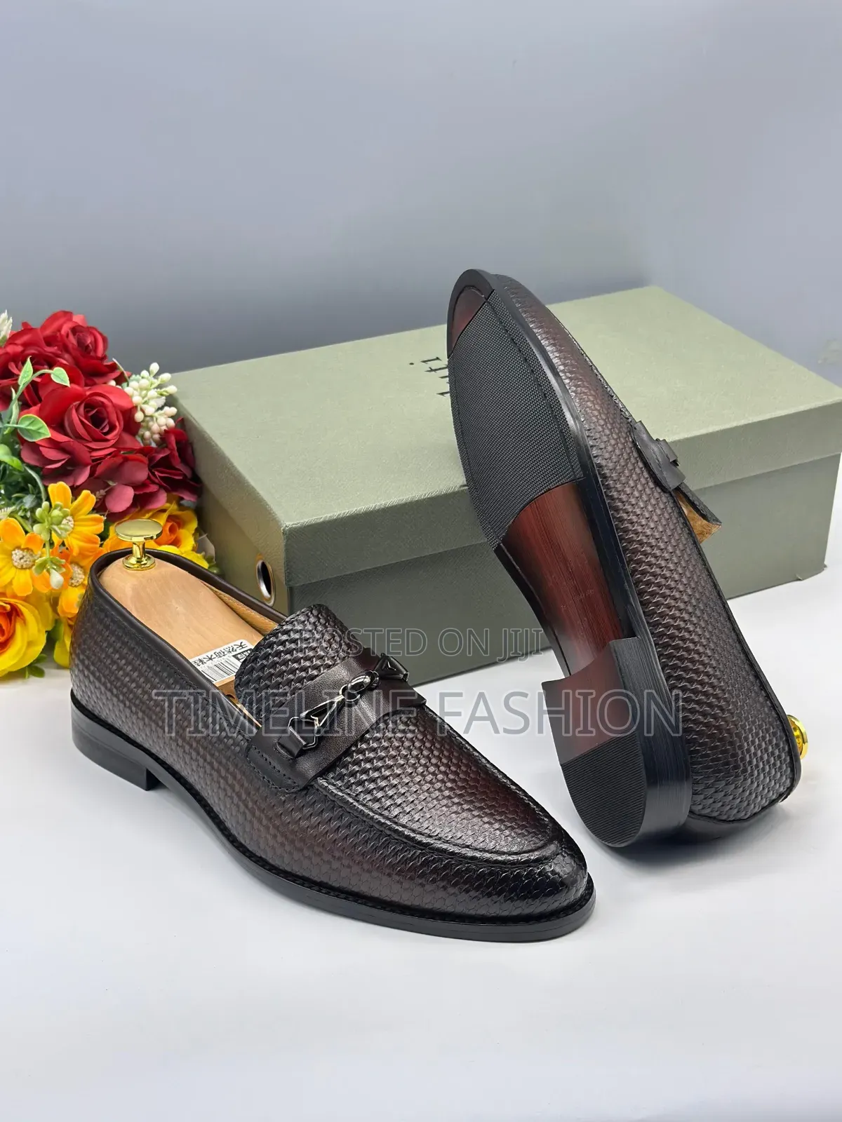 Berluti Men's Easy Wear Leather Shoes Size 39/46 Coffee Brown