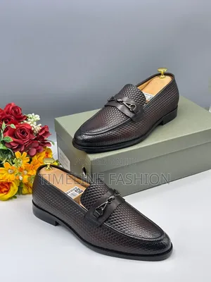 Berluti Men's Easy Wear Leather Shoes Size 39/46 Coffee Brown