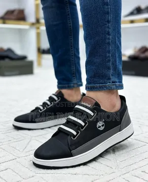 Quality Timber Land Black and Grey Sleek Sneakers