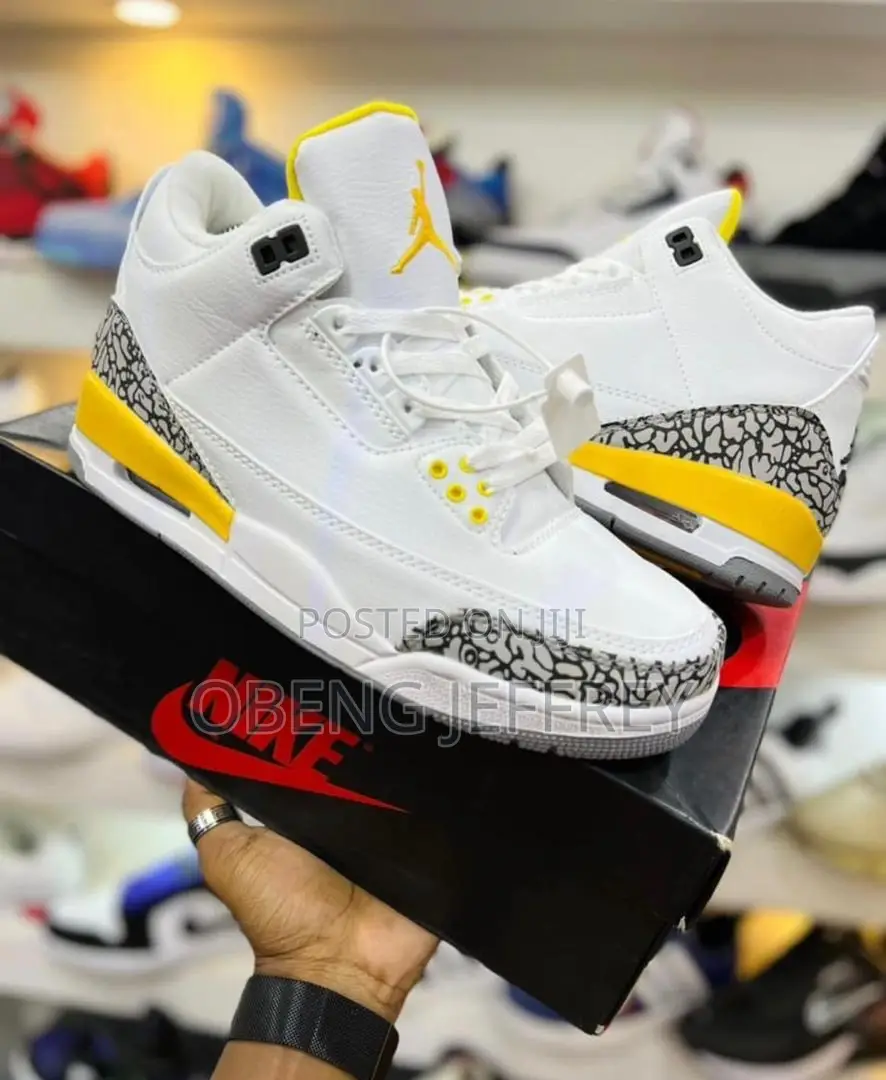 Original Air Jordan 3 Yellow/White