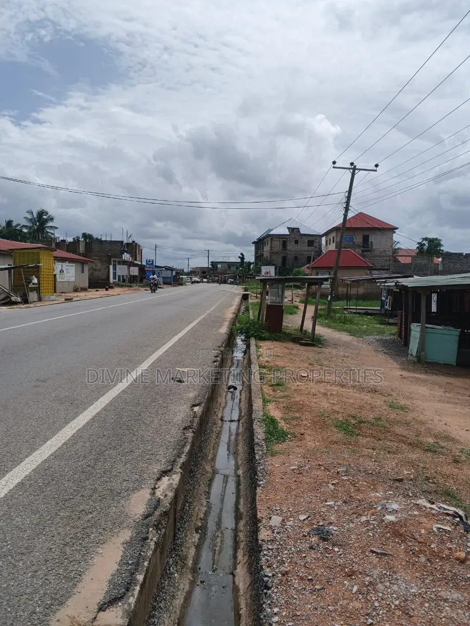 Roadside Titled Half Plot at Ablekuma Oduman Before Nsakina