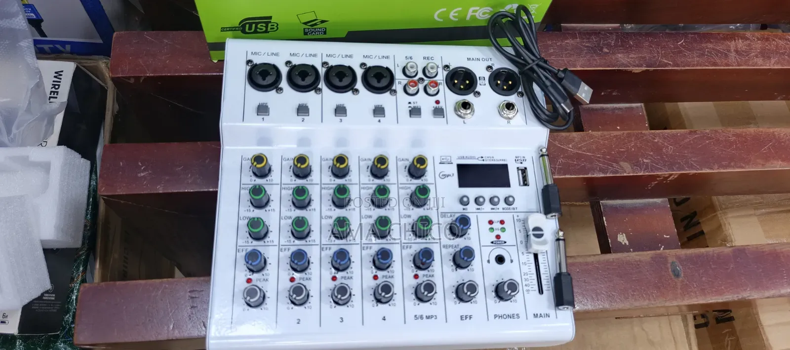 6 Channels Audio Mixer